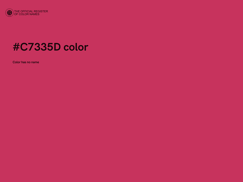 #C7335D color image