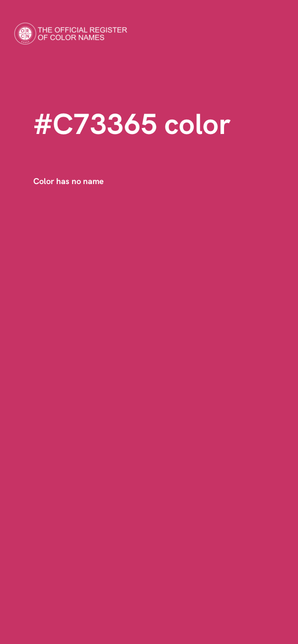 #C73365 color image