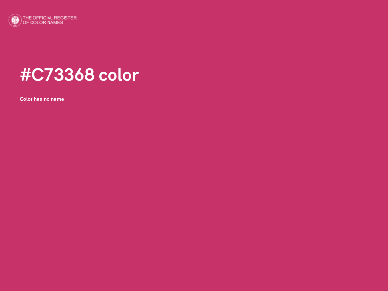 #C73368 color image