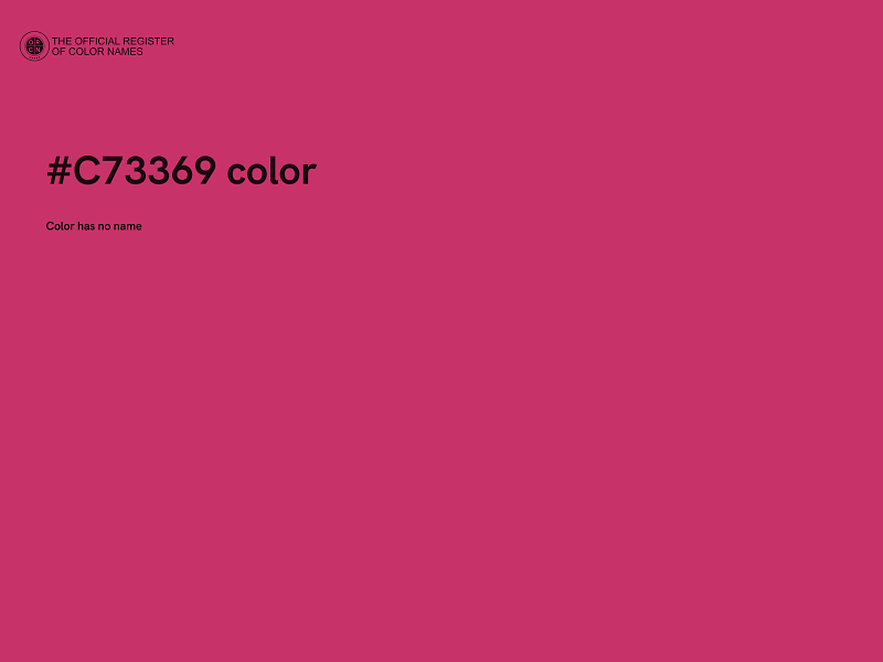 #C73369 color image