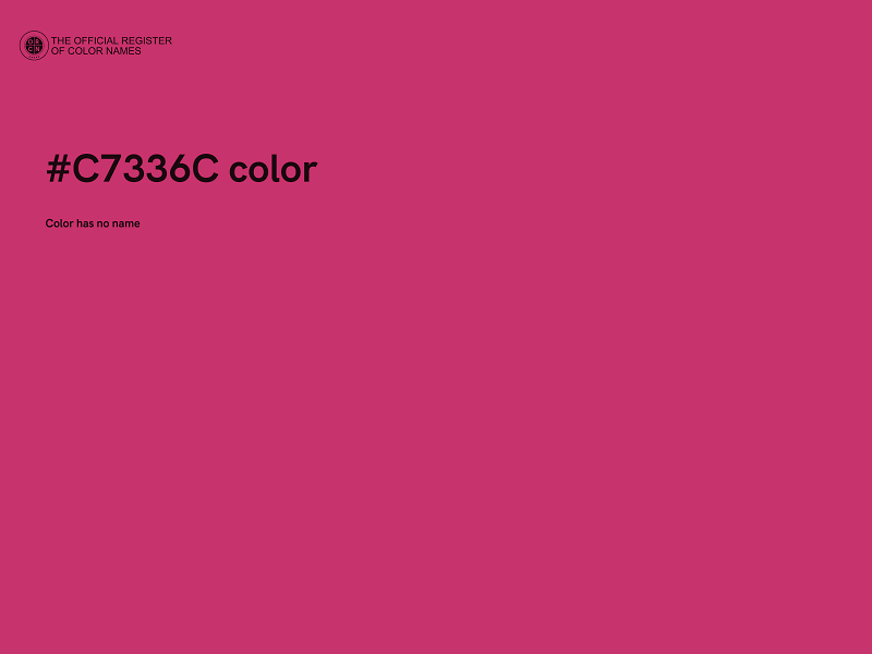 #C7336C color image