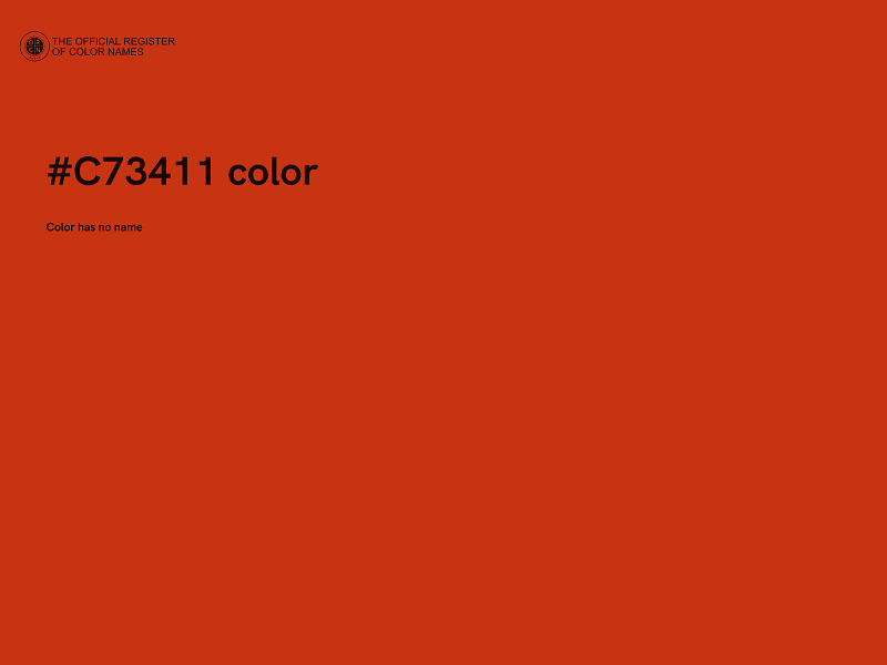 #C73411 color image