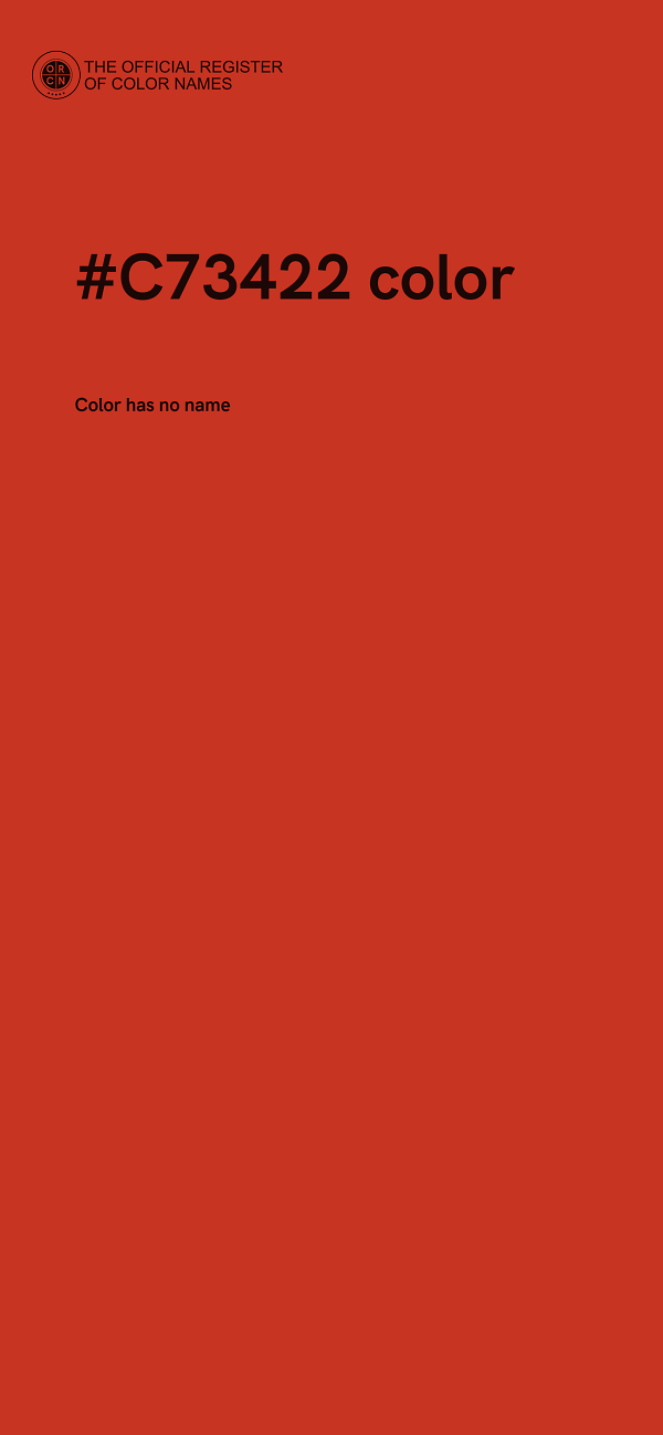 #C73422 color image