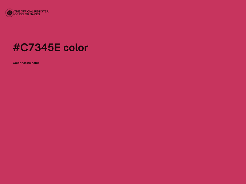 #C7345E color image