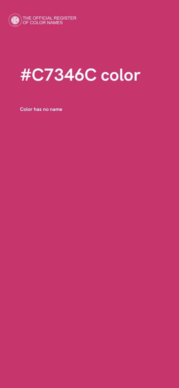 #C7346C color image