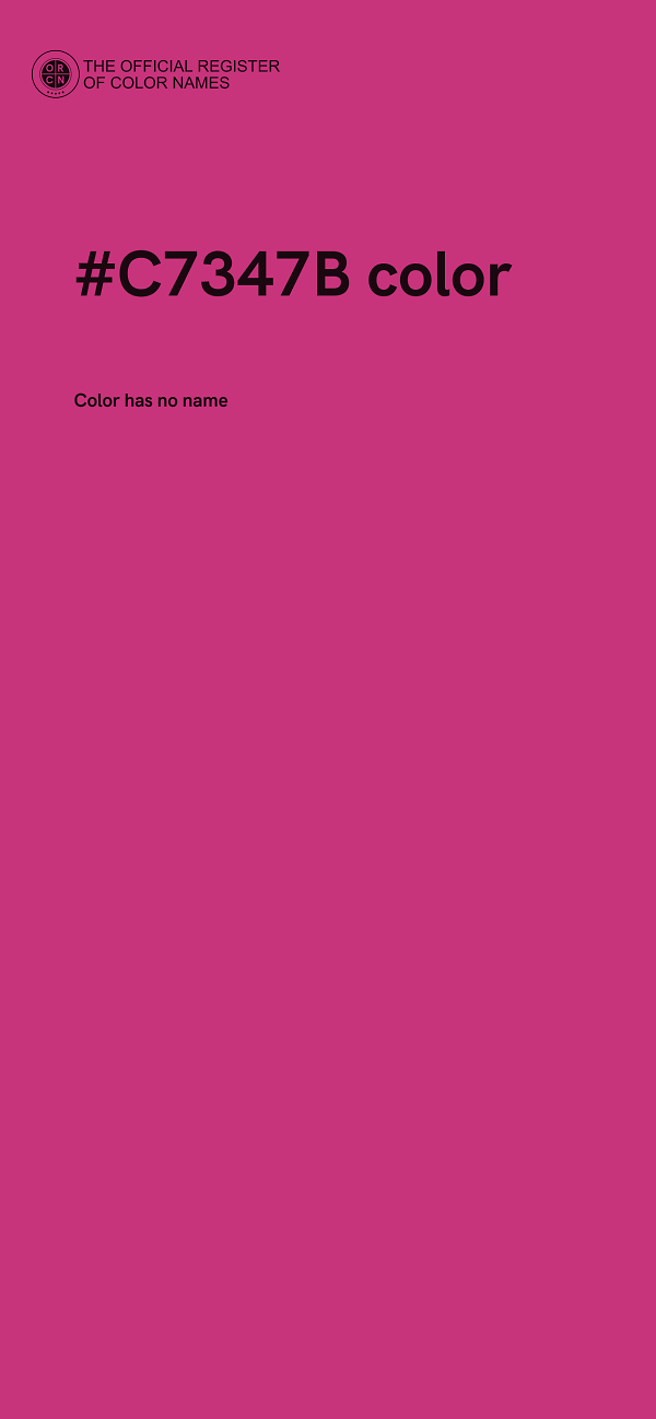 #C7347B color image