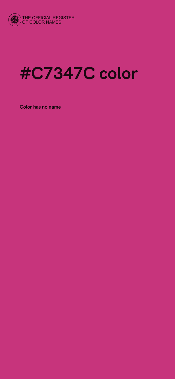 #C7347C color image
