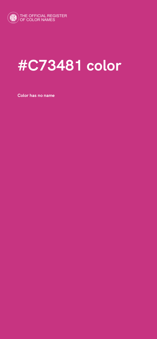 #C73481 color image