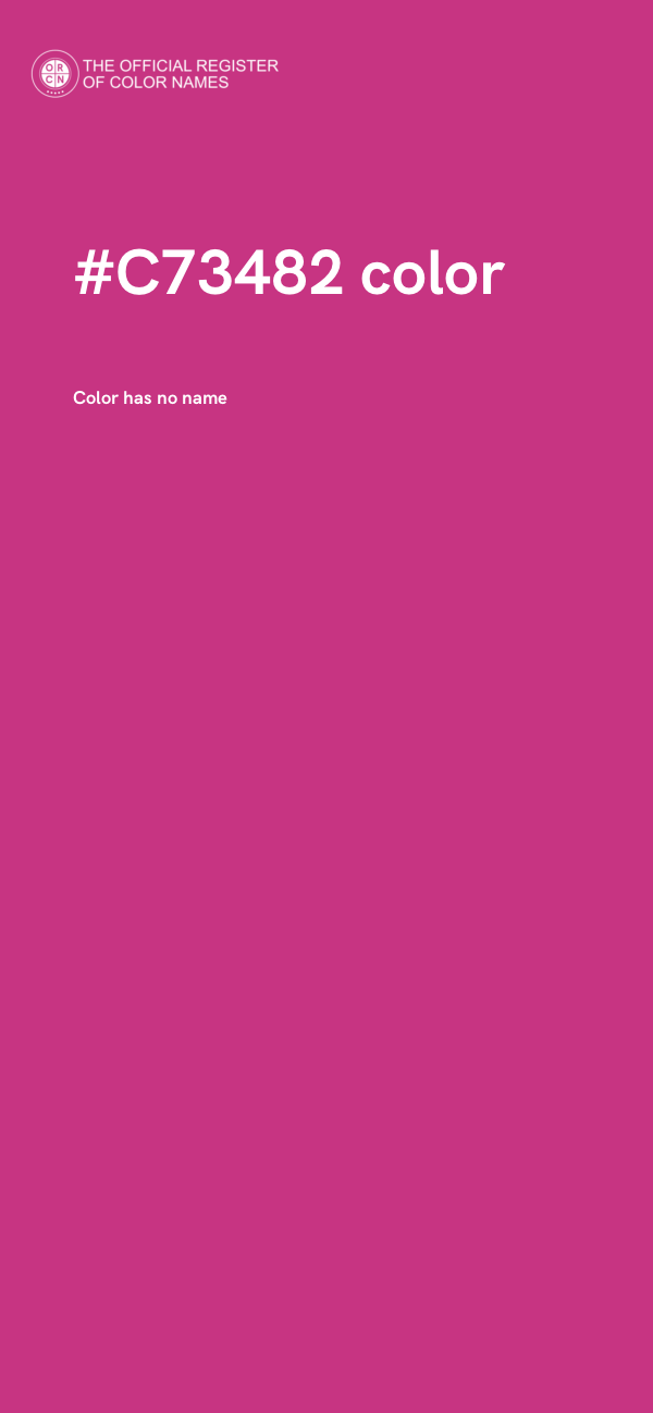 #C73482 color image