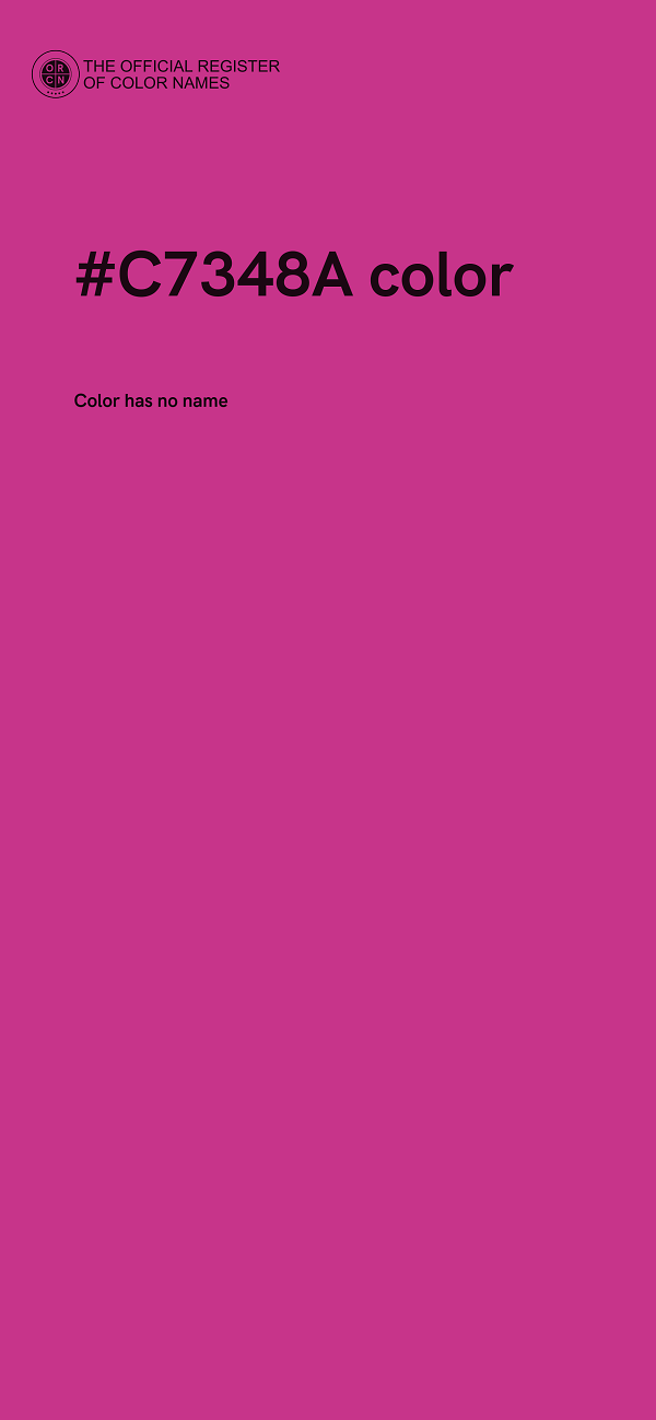 #C7348A color image