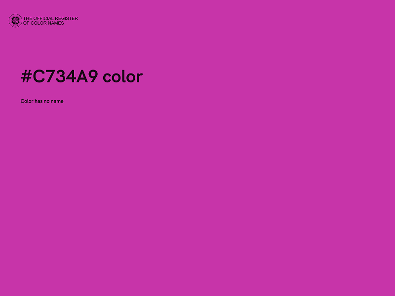 #C734A9 color image