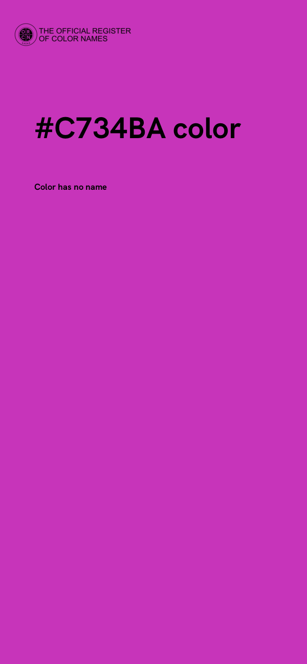 #C734BA color image