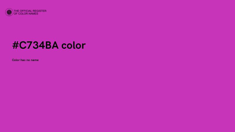 #C734BA color image