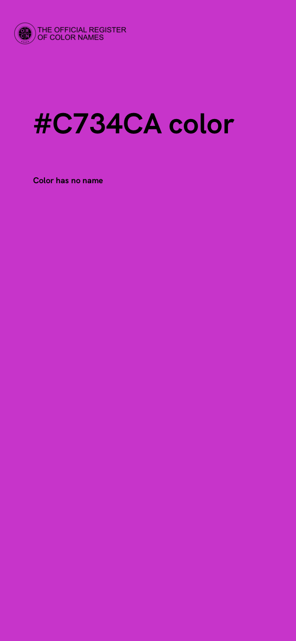 #C734CA color image