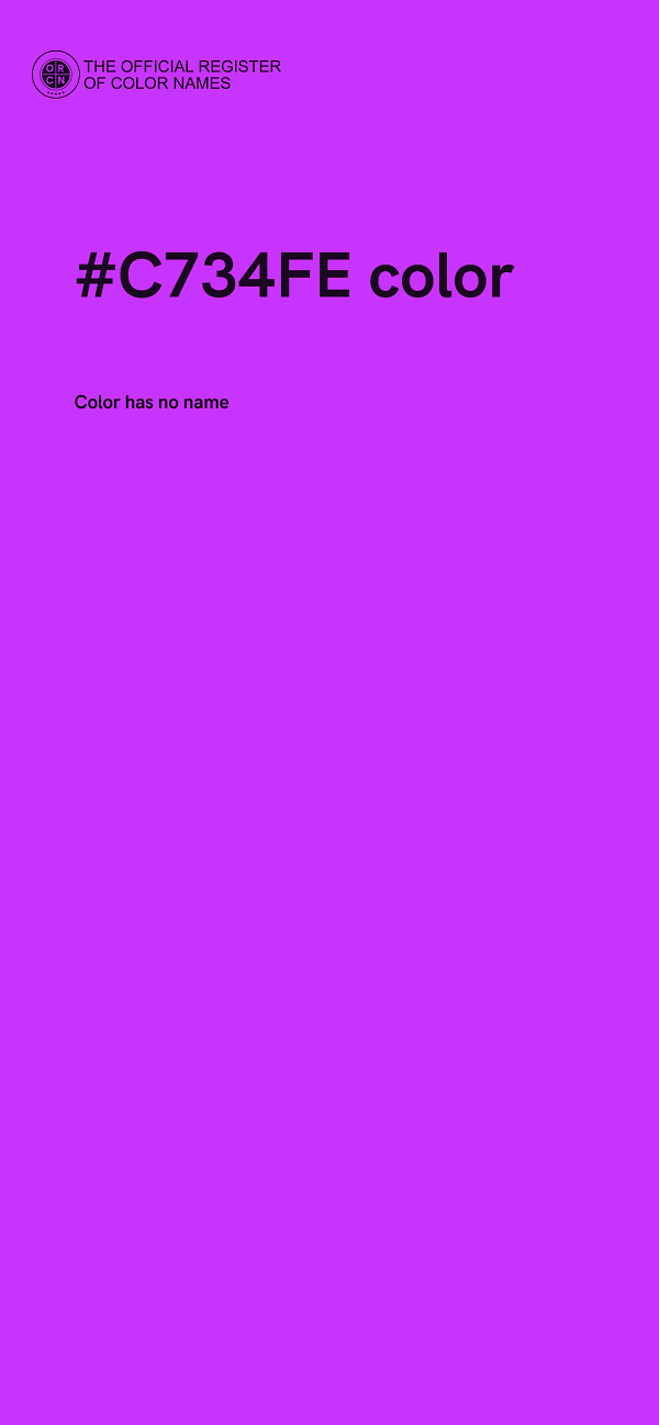 #C734FE color image