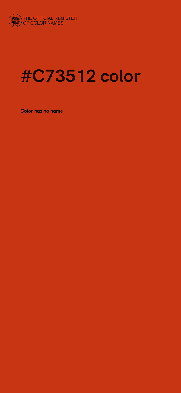 #C73512 color image