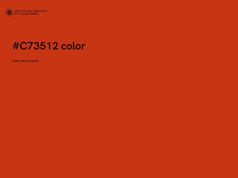 #C73512 color image