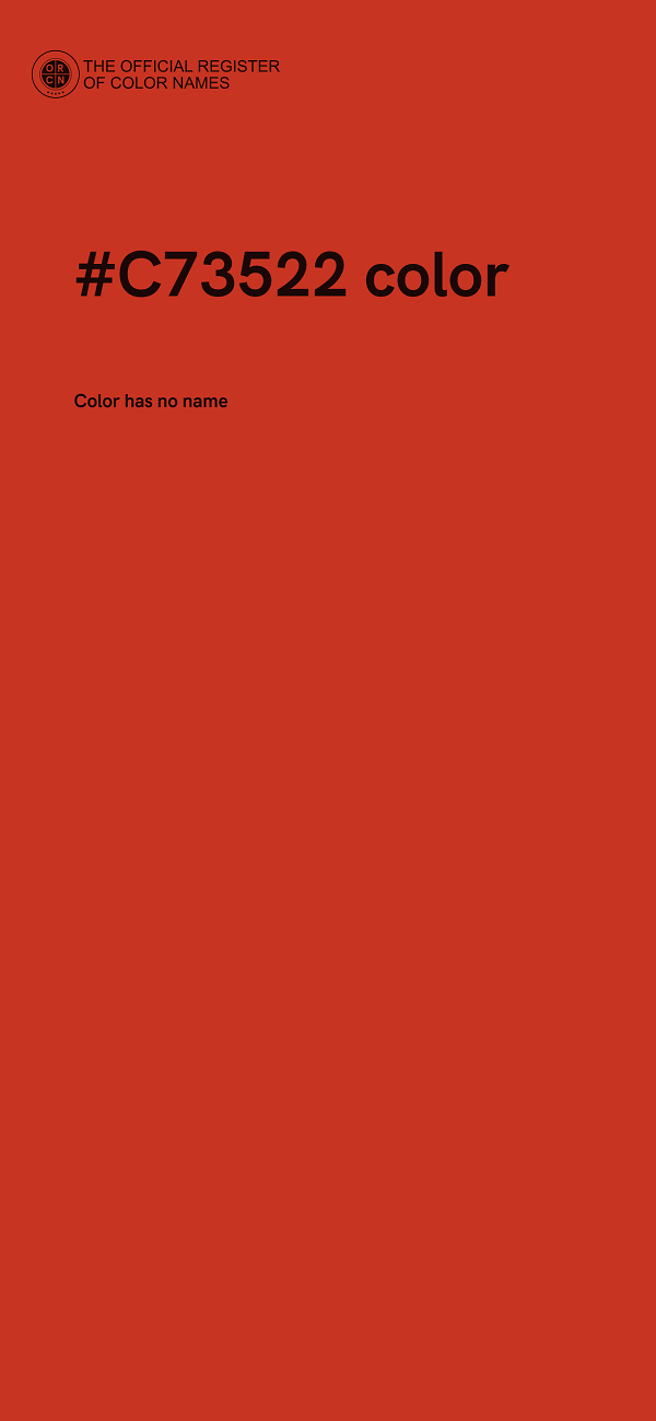 #C73522 color image