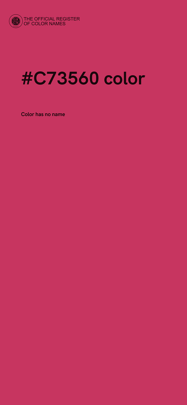 #C73560 color image