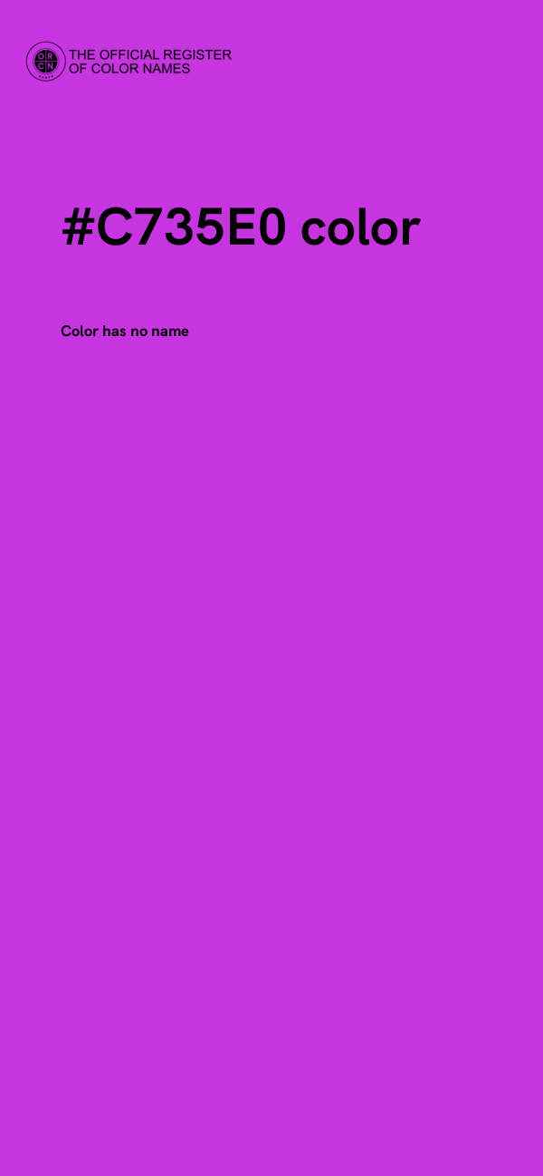 #C735E0 color image