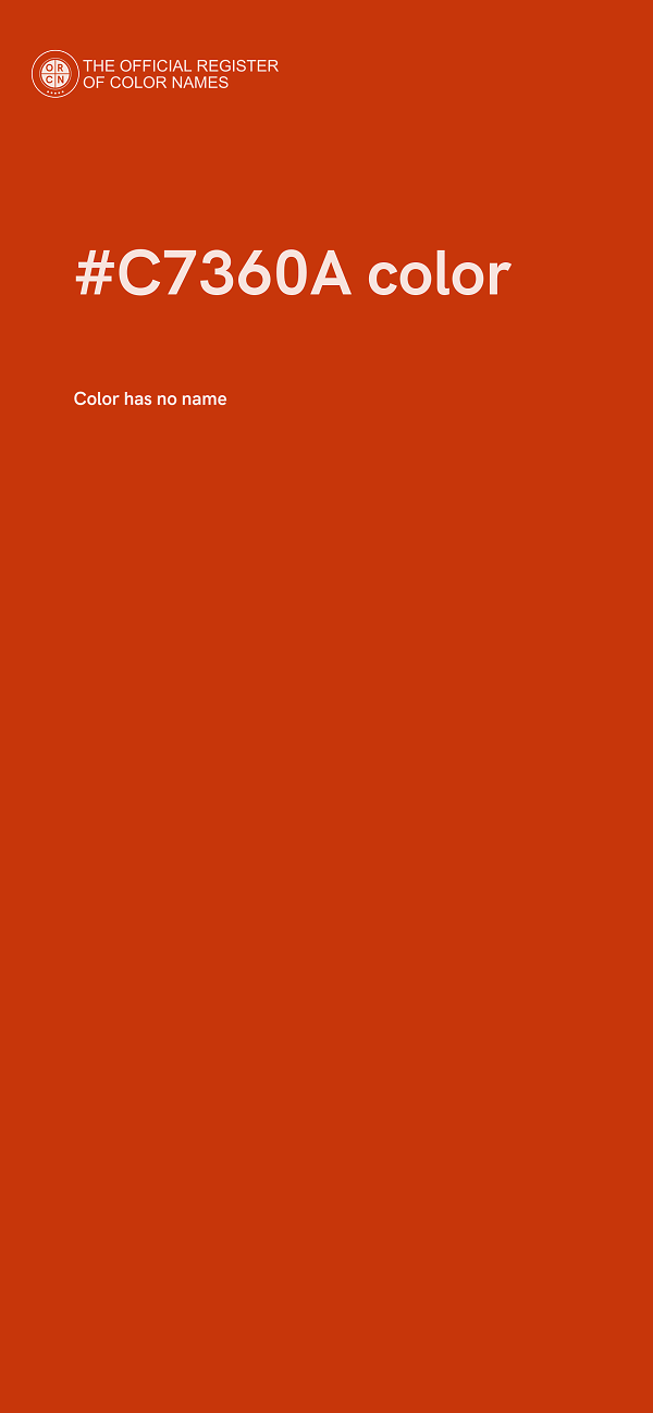 #C7360A color image