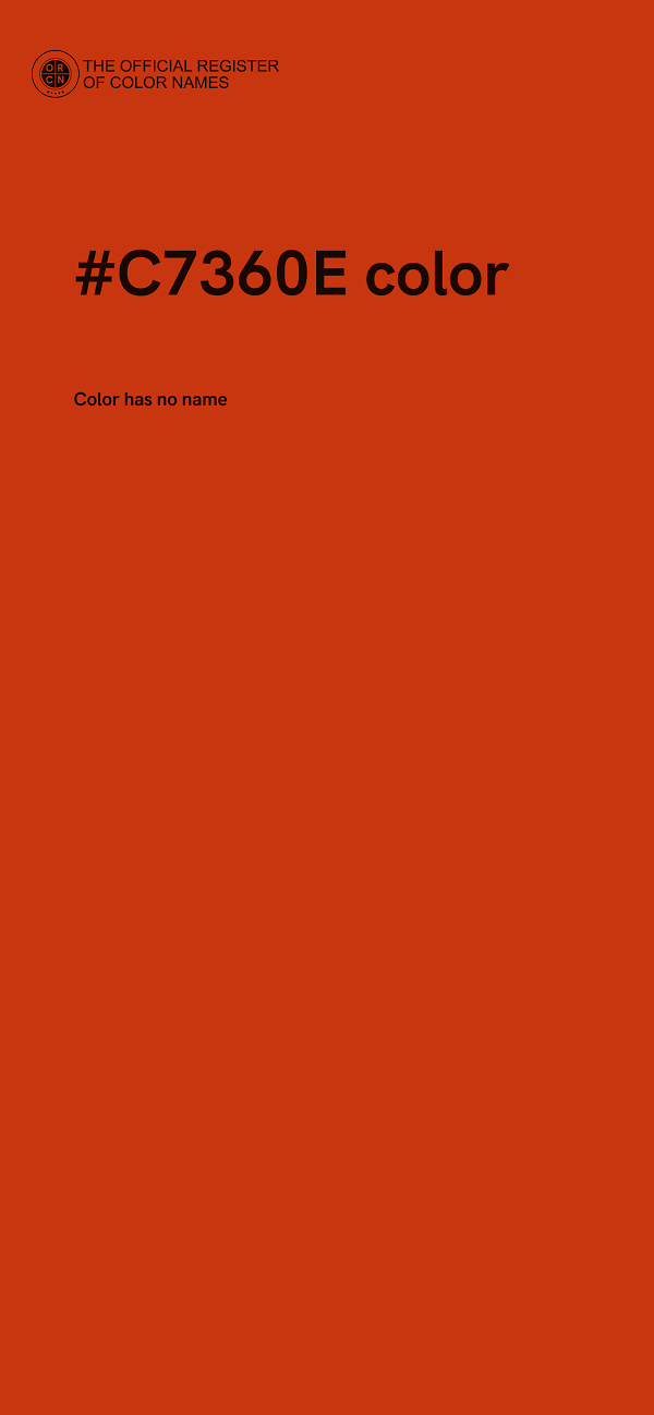 #C7360E color image
