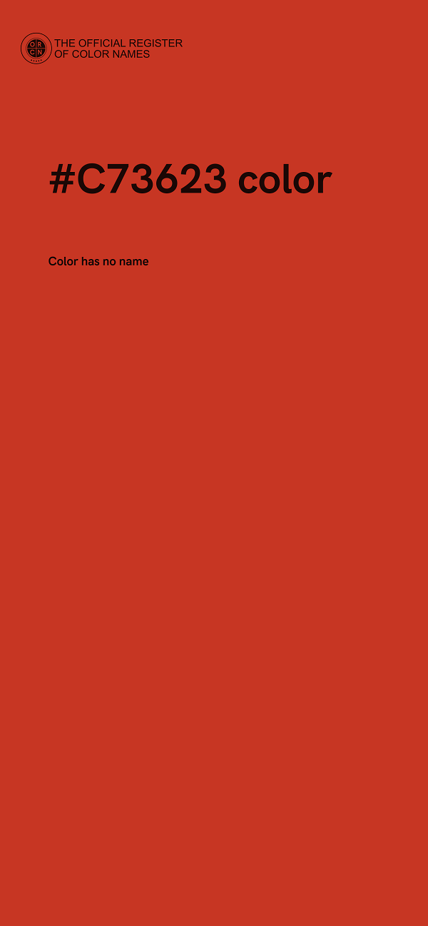 #C73623 color image