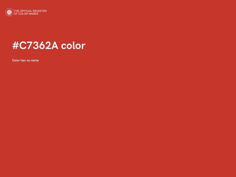 #C7362A color image