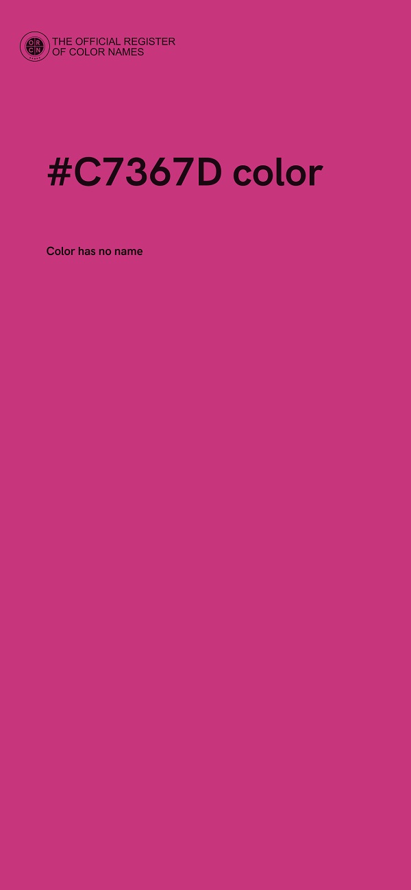 #C7367D color image