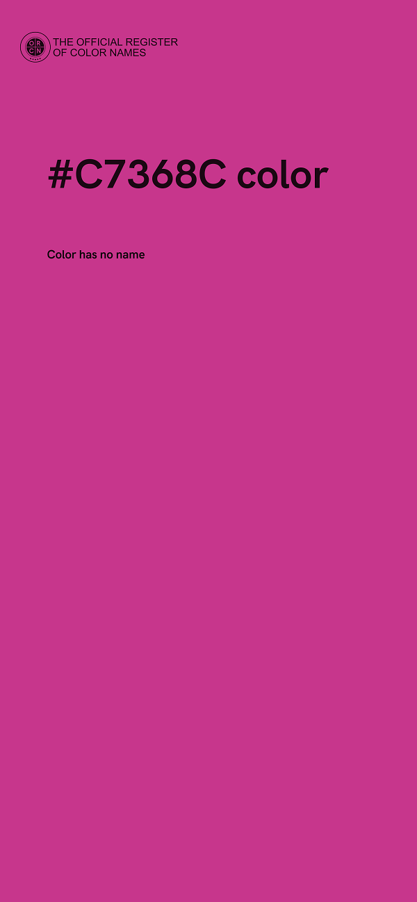 #C7368C color image