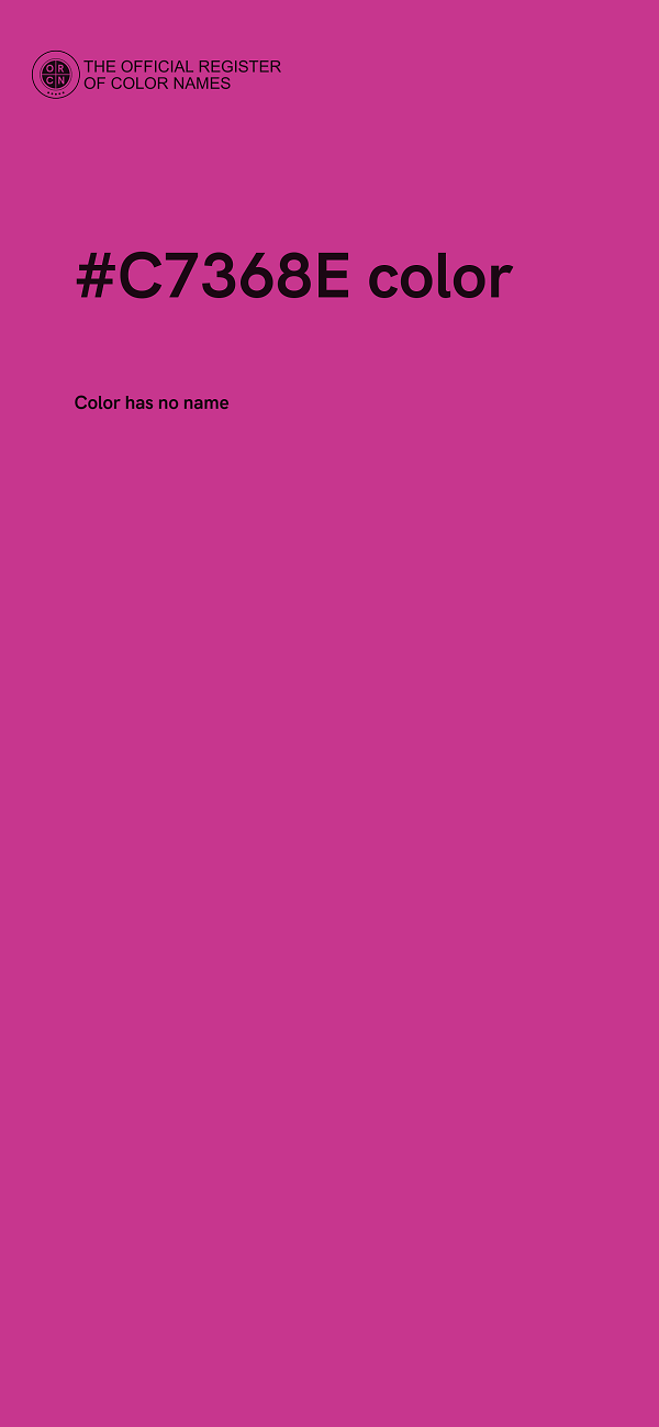 #C7368E color image