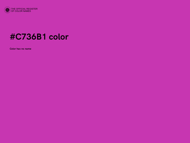 #C736B1 color image