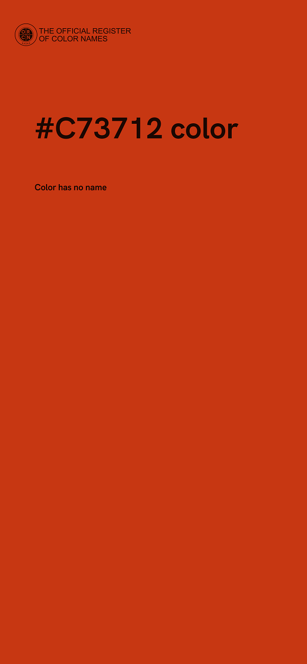 #C73712 color image