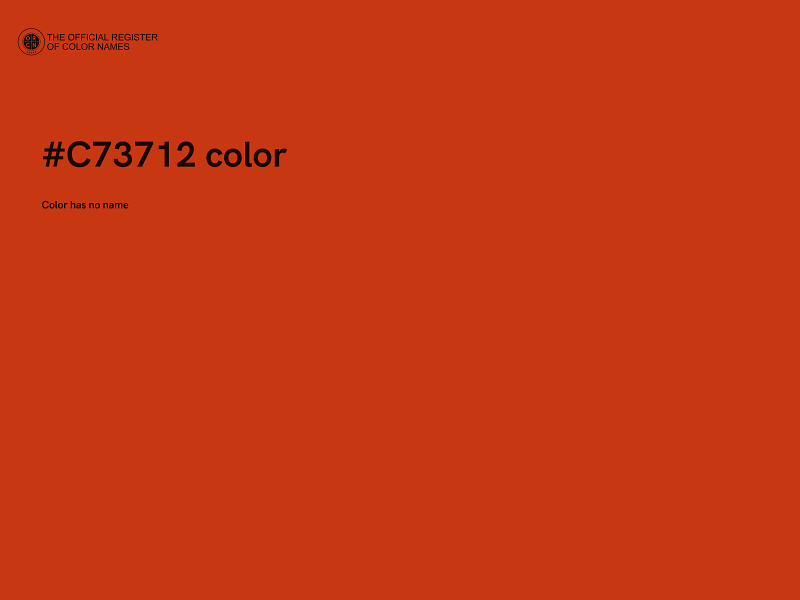#C73712 color image