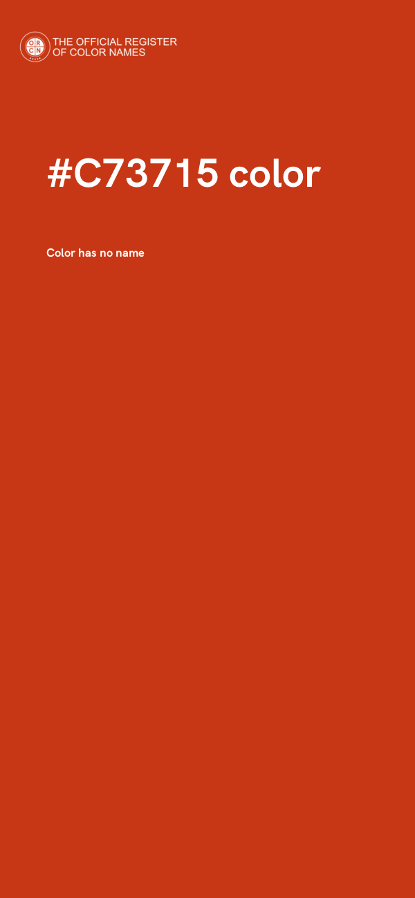 #C73715 color image
