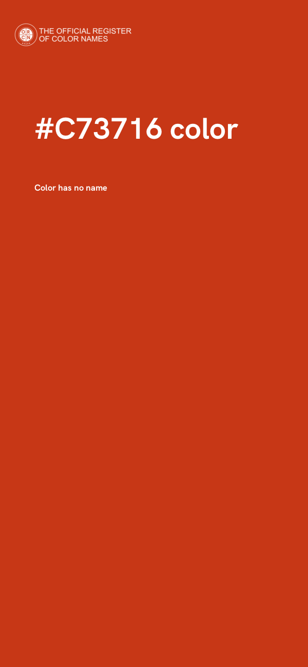 #C73716 color image