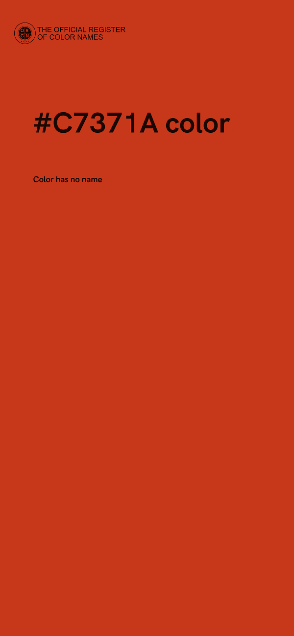 #C7371A color image