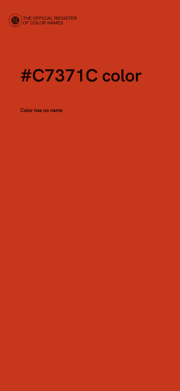 #C7371C color image