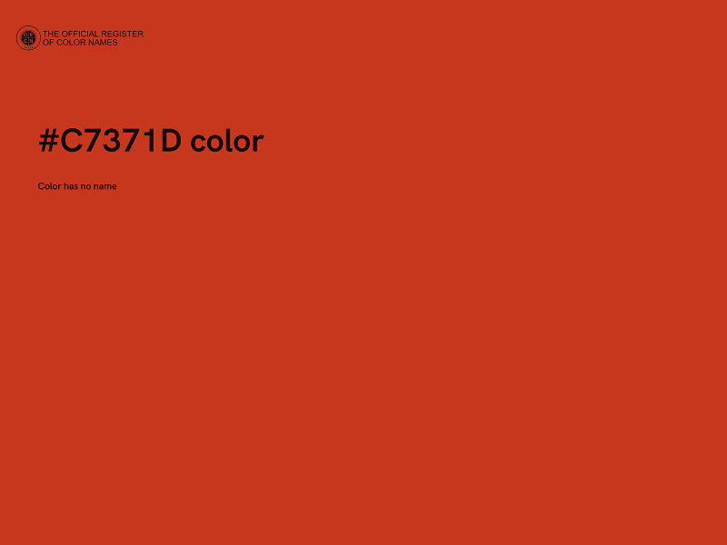 #C7371D color image