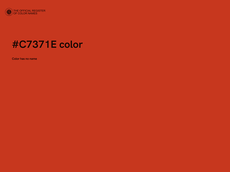 #C7371E color image