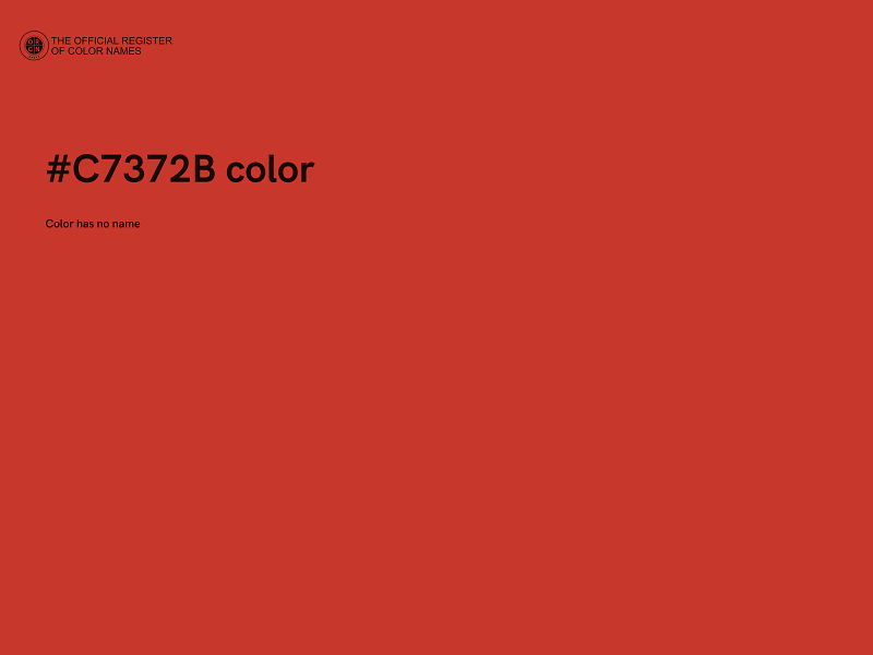 #C7372B color image