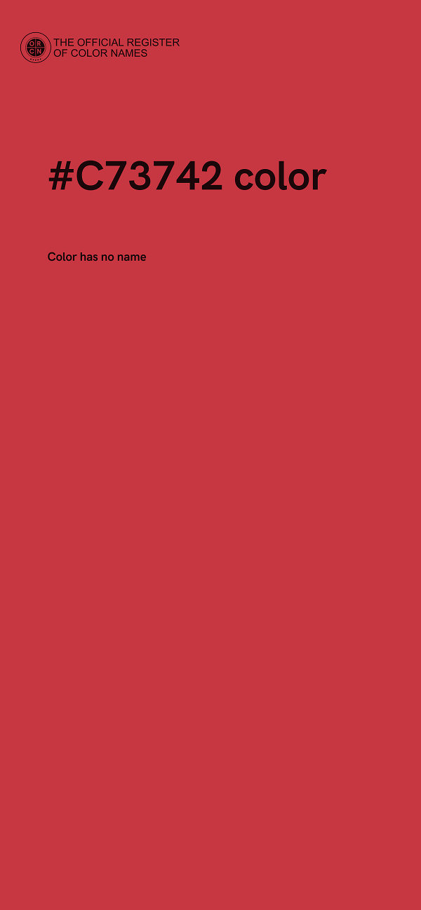 #C73742 color image