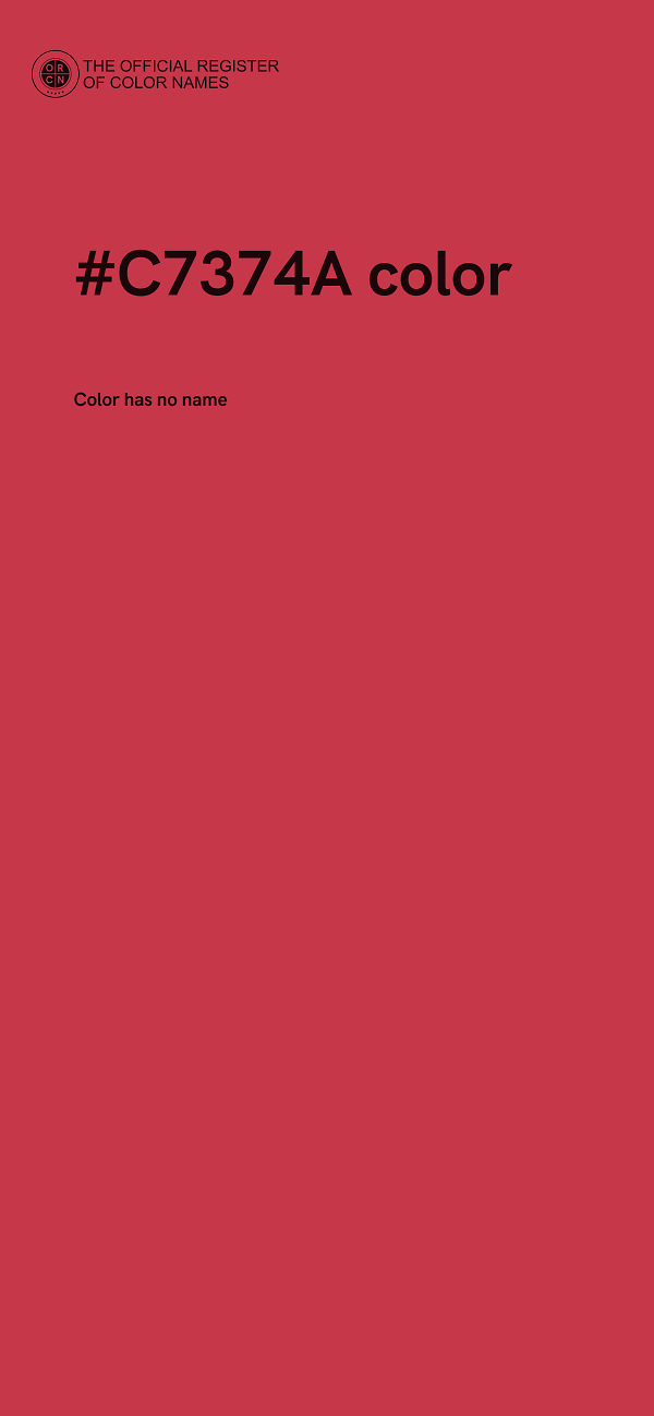 #C7374A color image