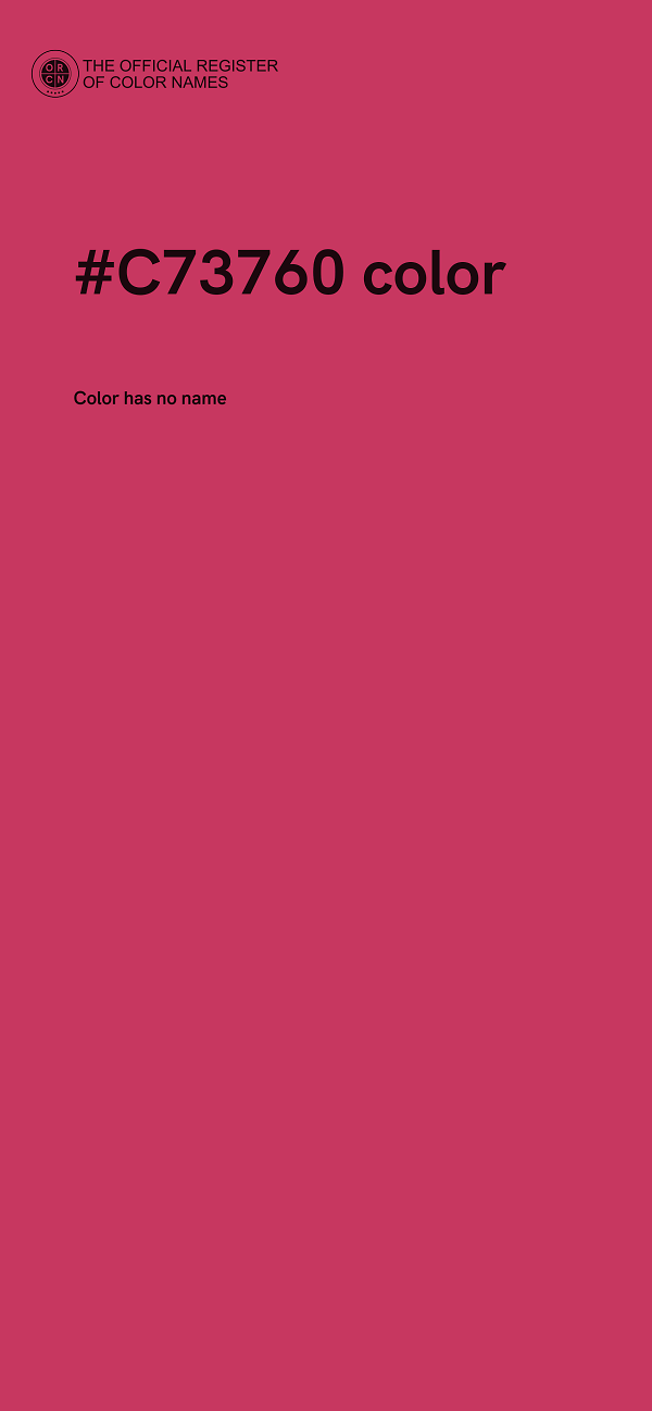 #C73760 color image