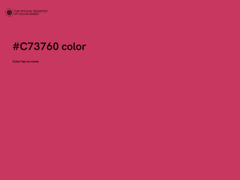 #C73760 color image