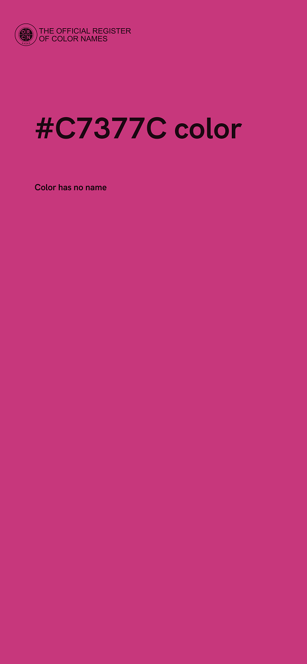#C7377C color image