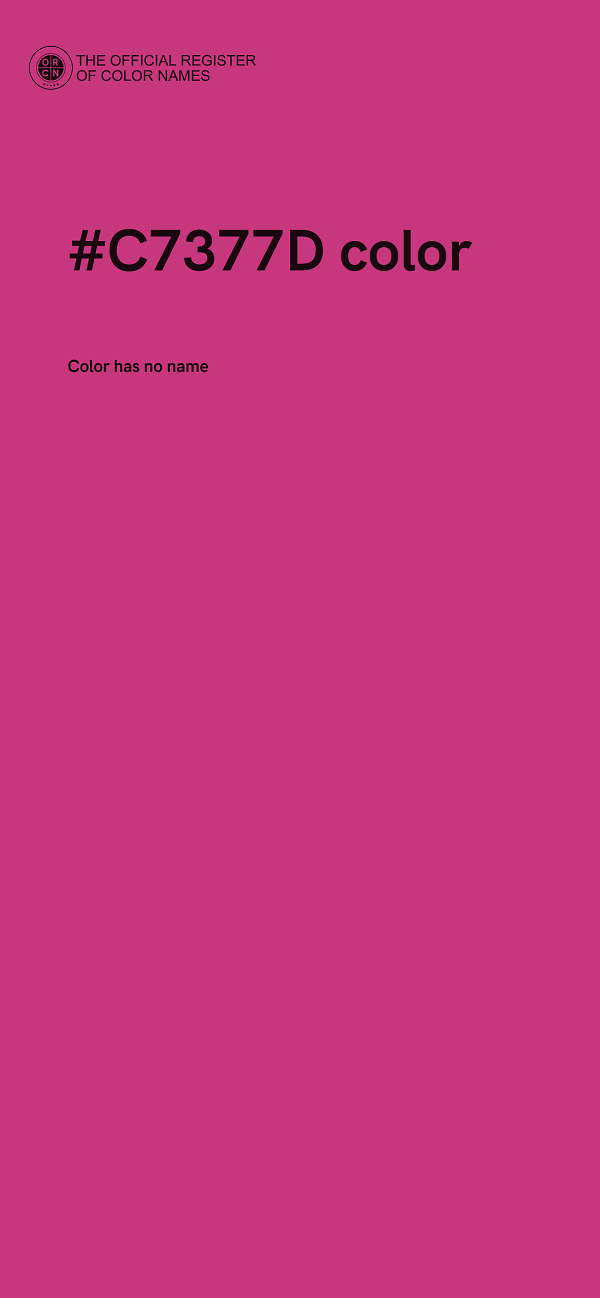 #C7377D color image