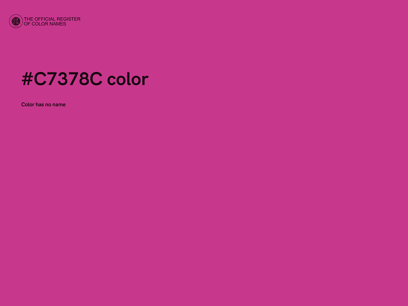 #C7378C color image