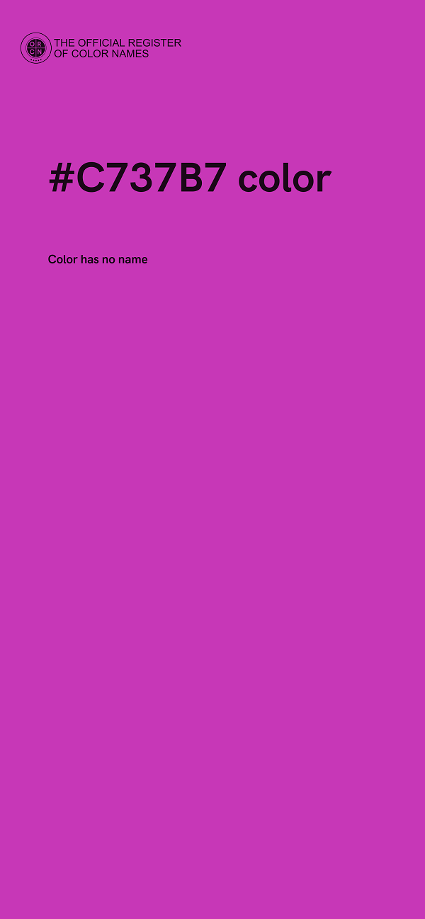 #C737B7 color image
