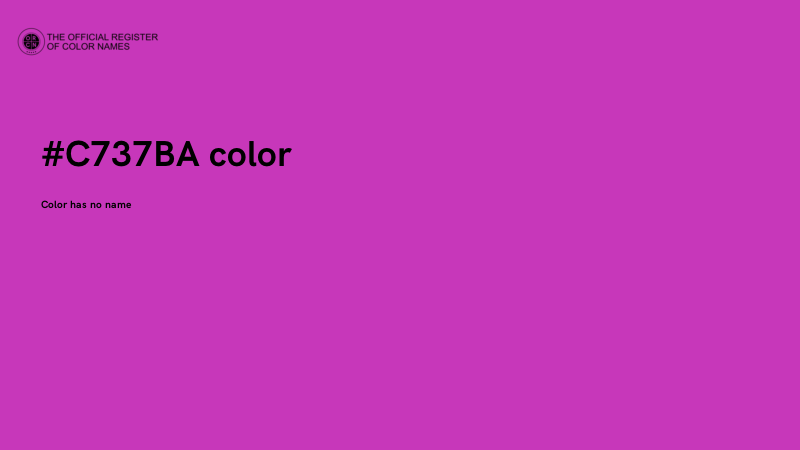 #C737BA color image